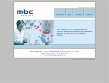 Tablet Screenshot of mbcpharma.com